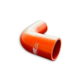 Silicone reducer elbow 90' 28/38mm Orange