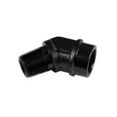 1/8 NPT 45° Female-Male Coupler Hose Fitting Black