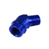 1/8 NPT 45° Female-Male Coupler Hose Fitting Blue