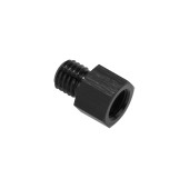 1/8 NPT Female to M10x1.0 Metric Male Oil Fuel Pressure Sensor Pump Adapter Black