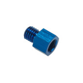 1/8 NPT Female to M10x1.0 Metric Male Oil Fuel Pressure Sensor Pump Adapter Blue