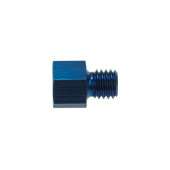 M10x1.0 Metric Female to 1/8 NPT Male Adapter Blue
