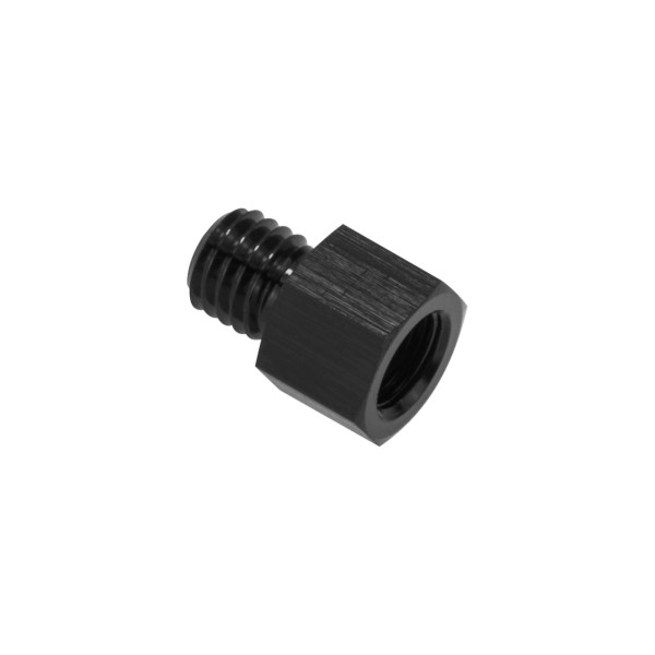 1/8 NPT Female to M10x1.5 Metric Male Oil Fuel Pressure Sensor Pump Adapter Black