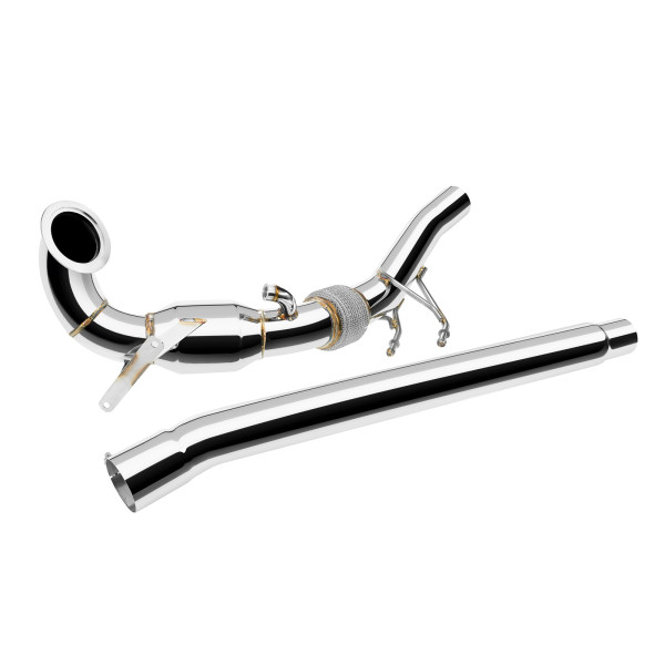 Downpipe for Volkswagen Golf VII R 2.0 TSI 2013-2017 with High-Flow Catalytic Converter