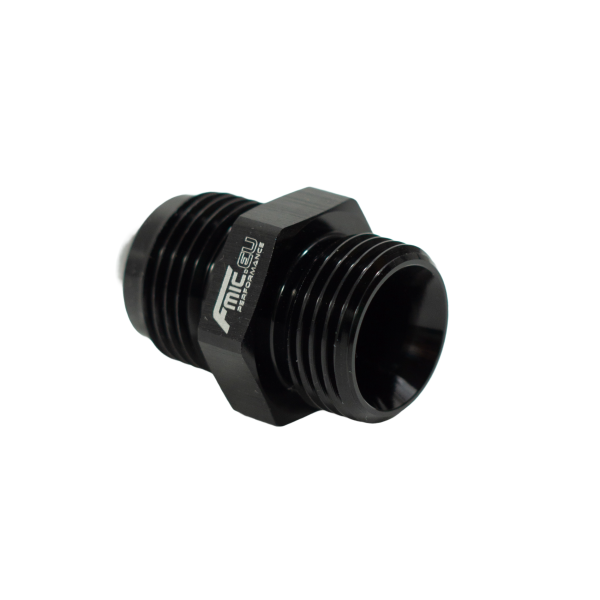 AN8 Male JIC Hose Fitting Adapter - Black