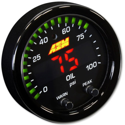 AEM X-Series Oil/Fuel Pressure Gauge 30-0301