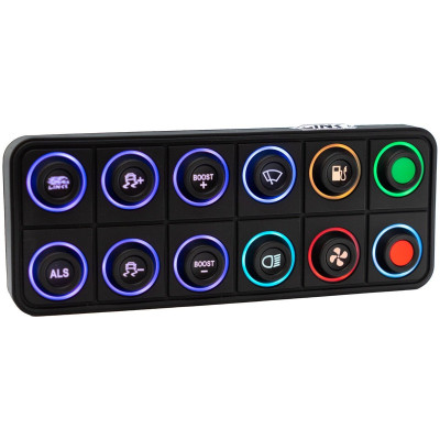 12-Key CAN Keypad - 2x6 Layout, 15mm Inserts Sold Separately
