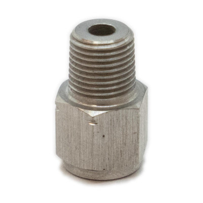 M10x1 Female to 1/8 BSP Male Pressure Adapter - Stainless Steel
