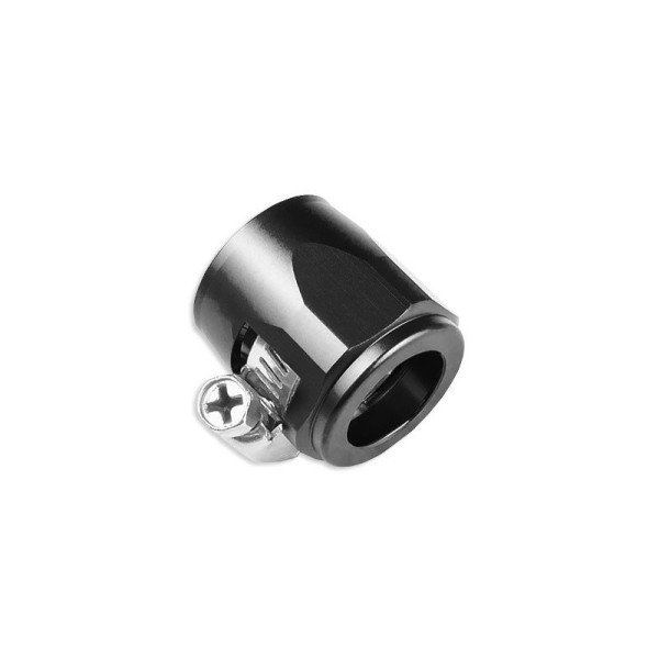 Black 18mm Rubber Hose End Finisher Clip - AN8