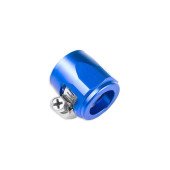 Blue 25mm AN12 Rubber Hose End Finisher Clip