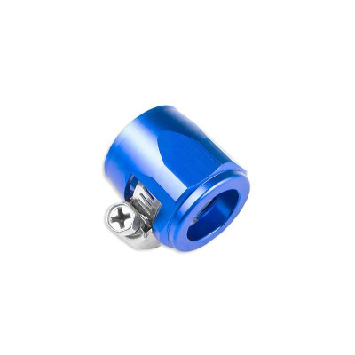 Blue 25mm AN12 Rubber Hose End Finisher Clip