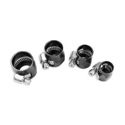 25mm Black Rubber Hose End Finisher Clip - AN12