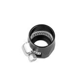 Black 20mm Rubber Hose End Finisher Clip - AN10