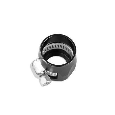Black 20mm Rubber Hose End Finisher Clip - AN10
