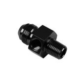 AN6 to 1/4 NPT Inline Fuel Oil Adapter - Black