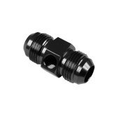 AN4 Male-Male Adapter with Inline Port 1/8 NPT Black