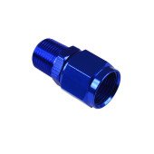 AN-8 JIC Flare to 3/8 NPT Hose Fitting Adapter - Blue