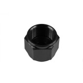 Black AN-6 JIC Female Flare Hex Port Plug Adapter