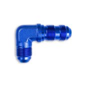 Blue AN6 JIC 90° Male Bulkhead Fuel Hose Adapter