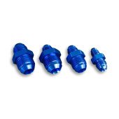 AN10 to AN6 Male JIC Reducer Fitting - Blue