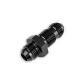 Black AN10 JIC Bulkhead Straight Male Hose Adapter