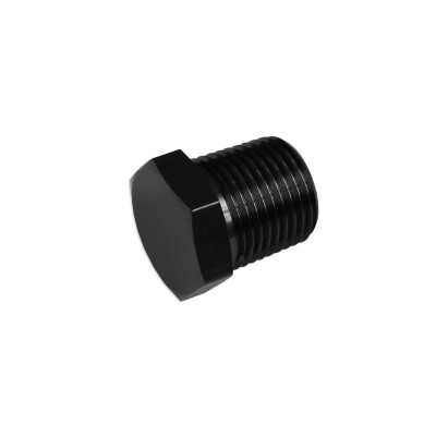 3/8 NPT Hex Head Plug for Fuel & Oil - Black
