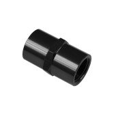 1/2 NPT Straight Female Coupler Union Adapter - Black