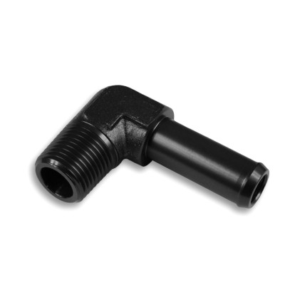 90° 1/2" NPT to 5/8" Black Nipple Fitting