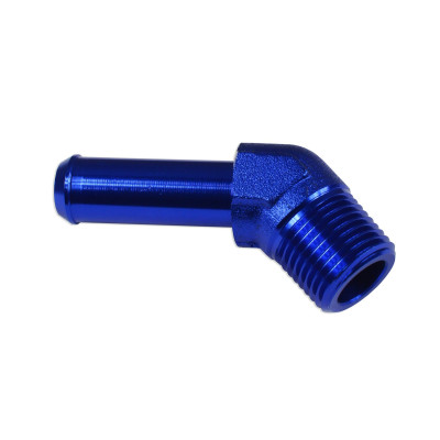 45° 1/2" NPT to 5/8" Nipple Fitting - Blue