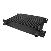 25-Row Oil Cooler with 7/8" Male Threads - Black