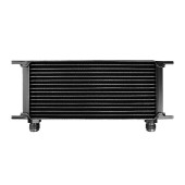 16-Row Black Oil Cooler with 7/8" Male Threads