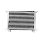 25-Row Silver Oil Cooler with 1/2" Female Threads
