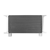 19-Row Oil Cooler with 1/2" Female Threads - Silver