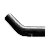 Black Silicone 45° Reducer Elbow 25/38mm