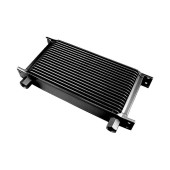 19-Row Oil Cooler with 1/2" Female Threads - Black
