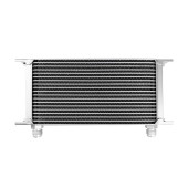 19-Row Oil Cooler with 7/8" Male Threads - Silver