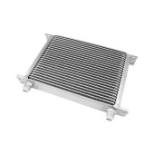 25-Row Silver Oil Cooler with 7/8" Male Threads