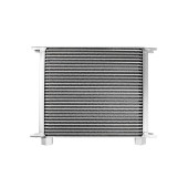 30-Row Oil Cooler with 1/2" Female Threads - Silver