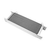 13-Row Oil Cooler with 7/8" Male Threads - Silver