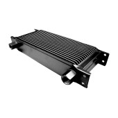 16-Row Oil Cooler with 1/2" Female Threads - Black
