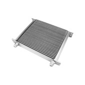 30-Row Oil Cooler with 7/8" Male Threads - Silver
