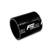 Black 102mm Straight Silicone Coupler - 10cm Length