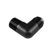 Black AN6 1/2 NPT 90° Male-Male Hose Adapter Fitting