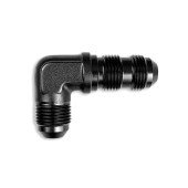 90° Male AN4 JIC Bulkhead Fuel Hose Fitting - Black