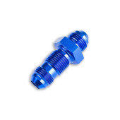 Blue AN4 JIC Bulkhead Straight Male Hose Adapter