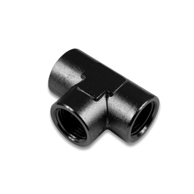 1/8 NPT Black Tee for Female Connections