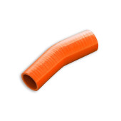 Vibrant Orange Silicone Reducer Elbow 23' 25/38mm