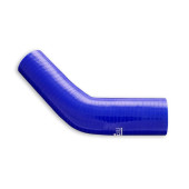 Blue Silicone 45° Reducer Elbow 63/83mm