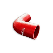 Vibrant Red 90° Silicone Reducer Elbow 28/41mm