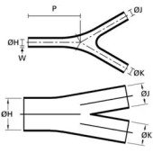 Ecumaster Kształtka termokurczliwa MS-3A/Y-01 (boot) palczatka Y